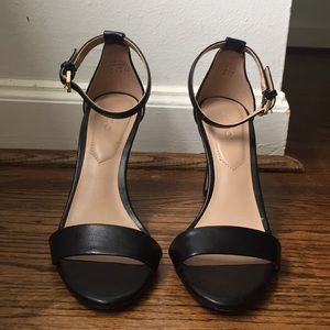 Aldo Black Leather Heels